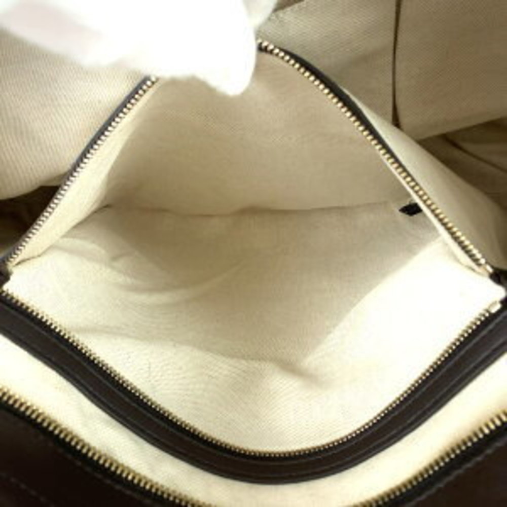 Gucci Bamboo Brown Python Tote Bag - image 5